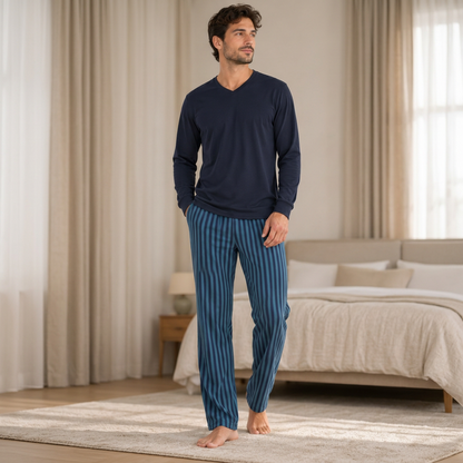 LIVERGY Men's Cotton Pyjama Set