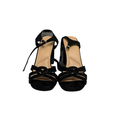 New Look Wide Fit Black Heeled Sandals Women Size 39