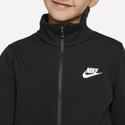 Nike Sportswear Junior Tracksuit Black Polyester – Comfortable Athletic Set