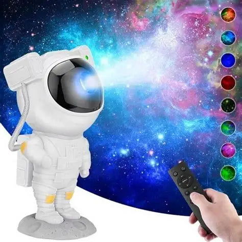 MikaMax Astronaut Star Projector White with Remote and Nebula Effects