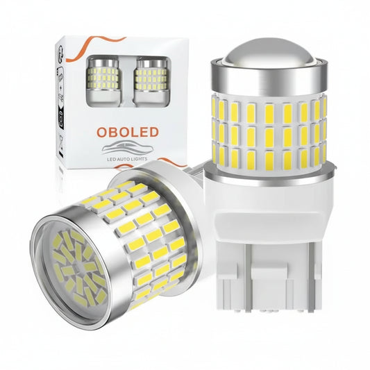 W21W T20 78SMD LED Bulbs 12V/24V 6500K - White (2pcs)