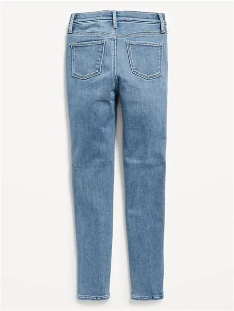 H&M Women's Slim Straight Jeans - Blue Medium Dusty Denim
