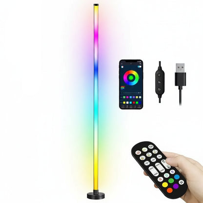 Wellwerks LED Floor Lamp 10W Dimmable RGB Remote Control App