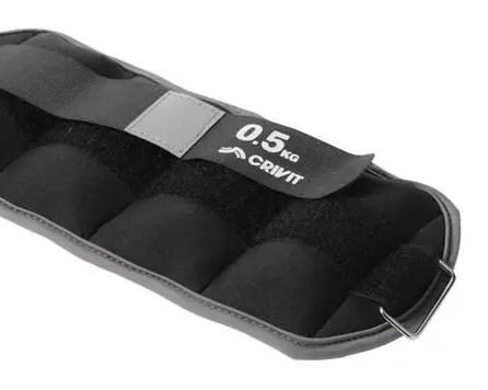 Crivit Ankle Wrist Weights 2-Piece Set 0.5kg Adjustable Velcro