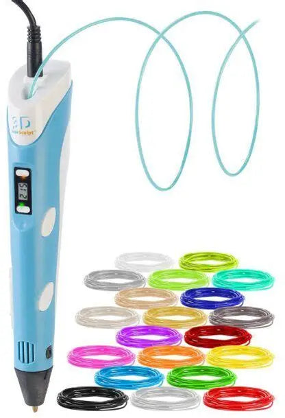 The Italian Home Modello 5V 3D Pen Set Azure