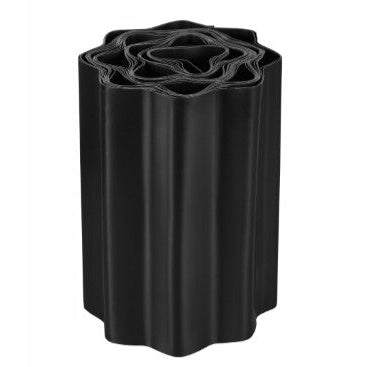 Parkside Wavy PVC Lawn Edging Black 15 cm x 9 m