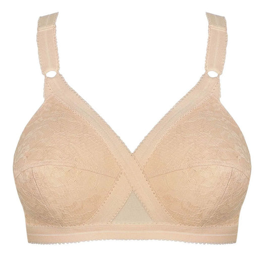 Playtex Cross Your Heart 556 Wireless Full Cup Bra for Ultimate Support Beige - Gomix Brands Outlet
