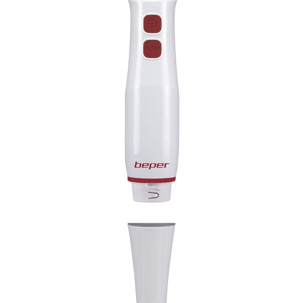 Beper Powerful Two-Speed Hand Blender: Stainless Steel Immersion Mixer