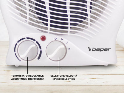 Beper Compact Fan Heater With Thermostat