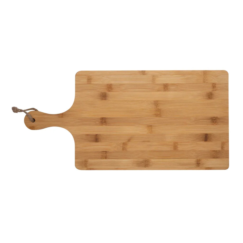 Ukiyo Home Premium Bamboo Serving Board with Handle, Perfect for Cheese, Appetizers, and Entertaining - Gomix Brands Outlet