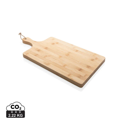 Ukiyo Home Premium Bamboo Serving Board with Handle, Perfect for Cheese, Appetizers, and Entertaining - Gomix Brands Outlet