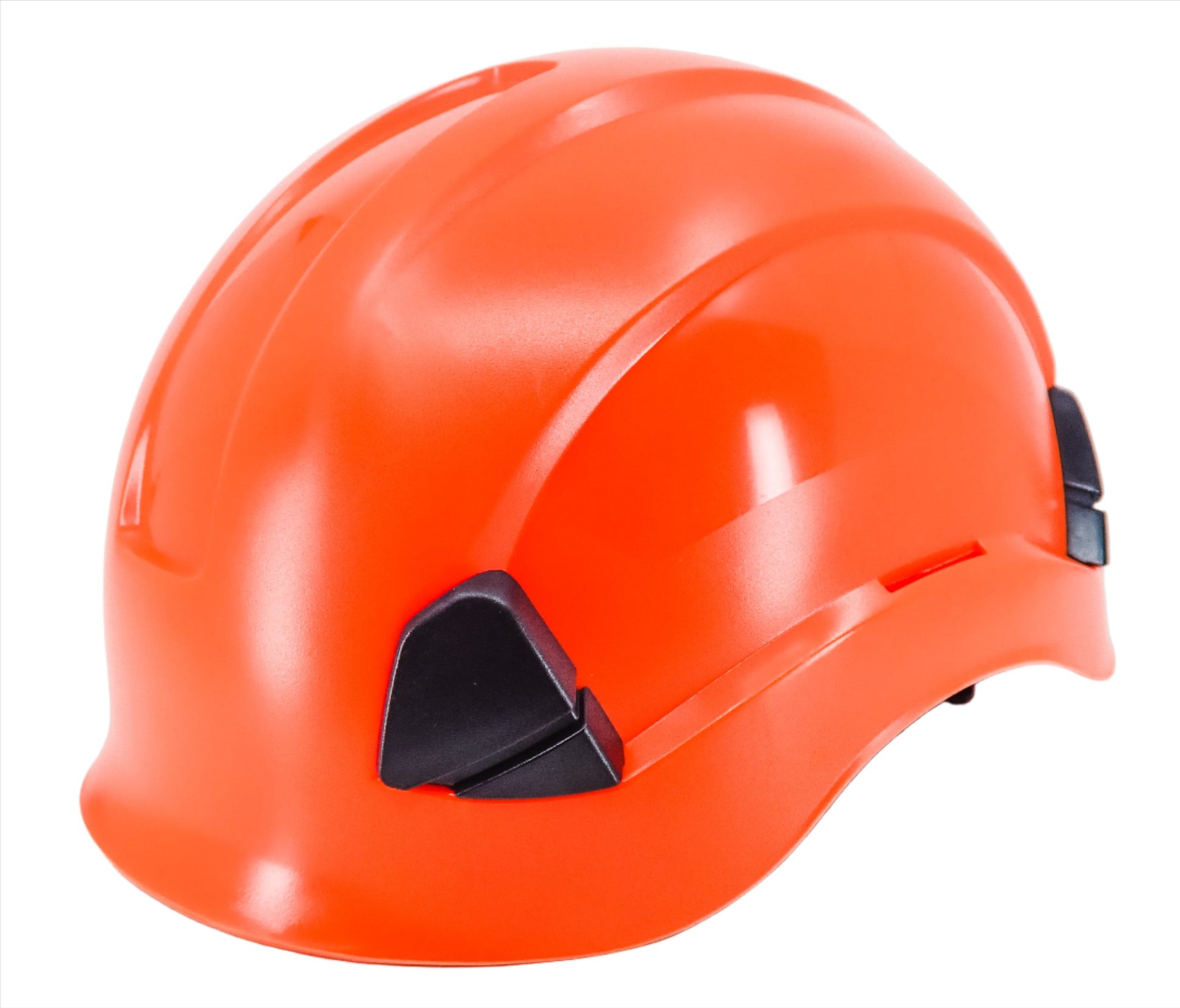 Orange Forester Brimless Arborist Climbing Helmet with Chin Strap