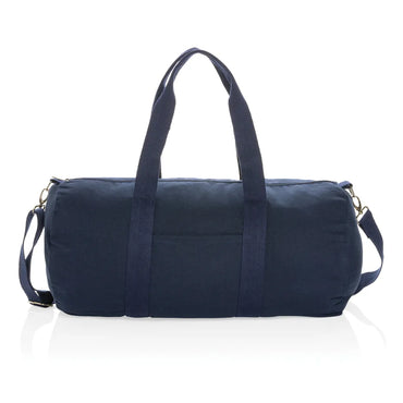 Impact Aware 285gsm Recycled Canvas Duffel Bag - Durable Navy Travel Bag