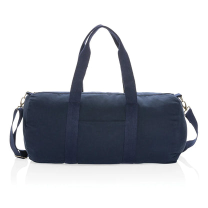 Impact Aware 285gsm Recycled Canvas Duffel Bag - Durable Navy Travel Bag