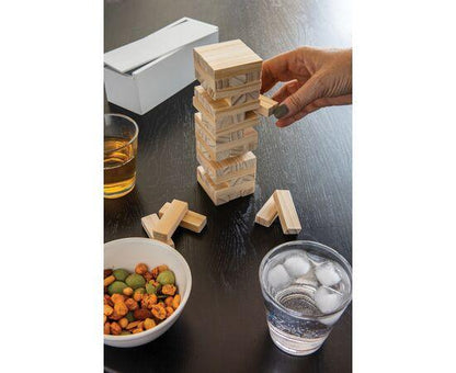 FSC Deluxe Tumbling Tower: Premium Wooden Stacking Game for Family Fun - Gomix Brands Outlet