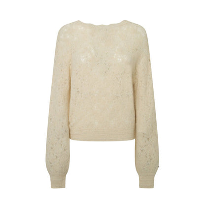 Pepe Jeans Helen Reversible Poulever Women's Sweater with Crochet Detail