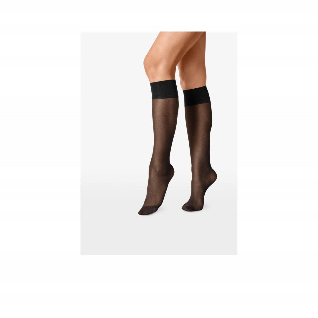 Esmara Women's Compression Knee-High Socks Black 39-42 2-Pack