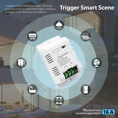 Tuya Smart WiFi Temp & Humidity Switch 16A 3000W
