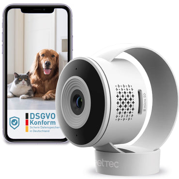 PetTec Cam Lite: Smart HD Pet Camera with Night Vision & 2-Way Audio