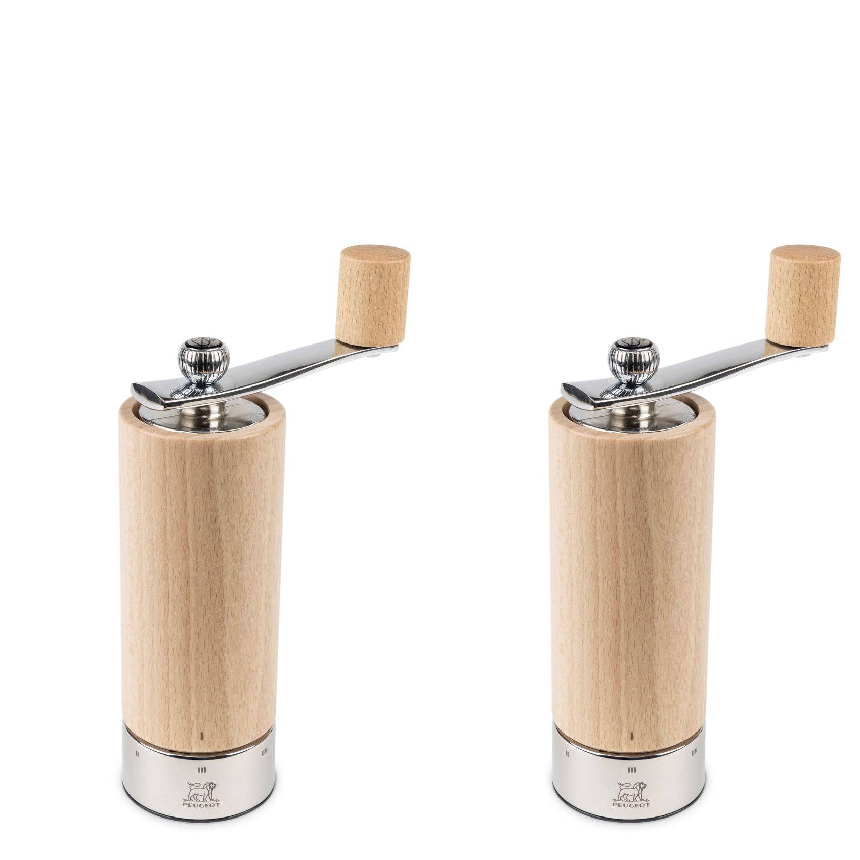 Peugeot Isen u'Select Natural 7-inch Pepper and Salt Mill Set