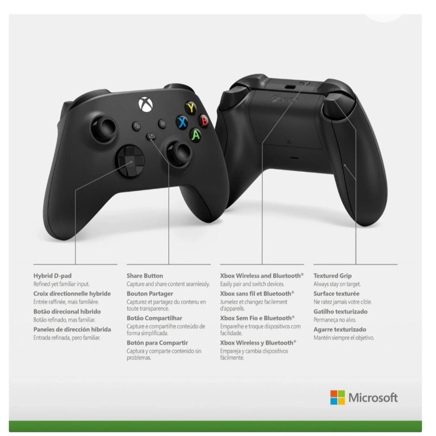 Carbon Black Xbox Wireless Controller for Series X|S and PC - Gomix Brands Outlet