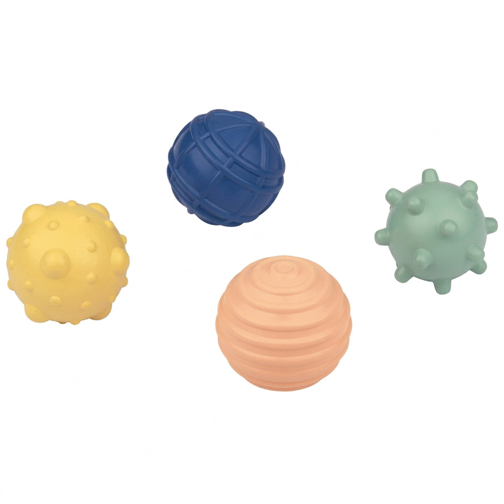 Playtive Colourful Sensory Balls for Babies 4-Piece
