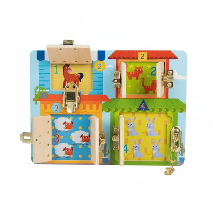 Playtive Wooden Activity Board Multicolour A2