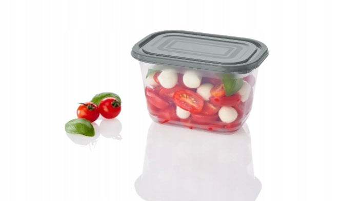 Silvercrest Food Storage Containers 4-Piece 1 L Grey
