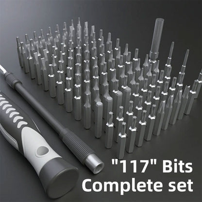 150 Piece Precision Screwdriver Set CRV-117 Magnetic Electronic Repair Kit