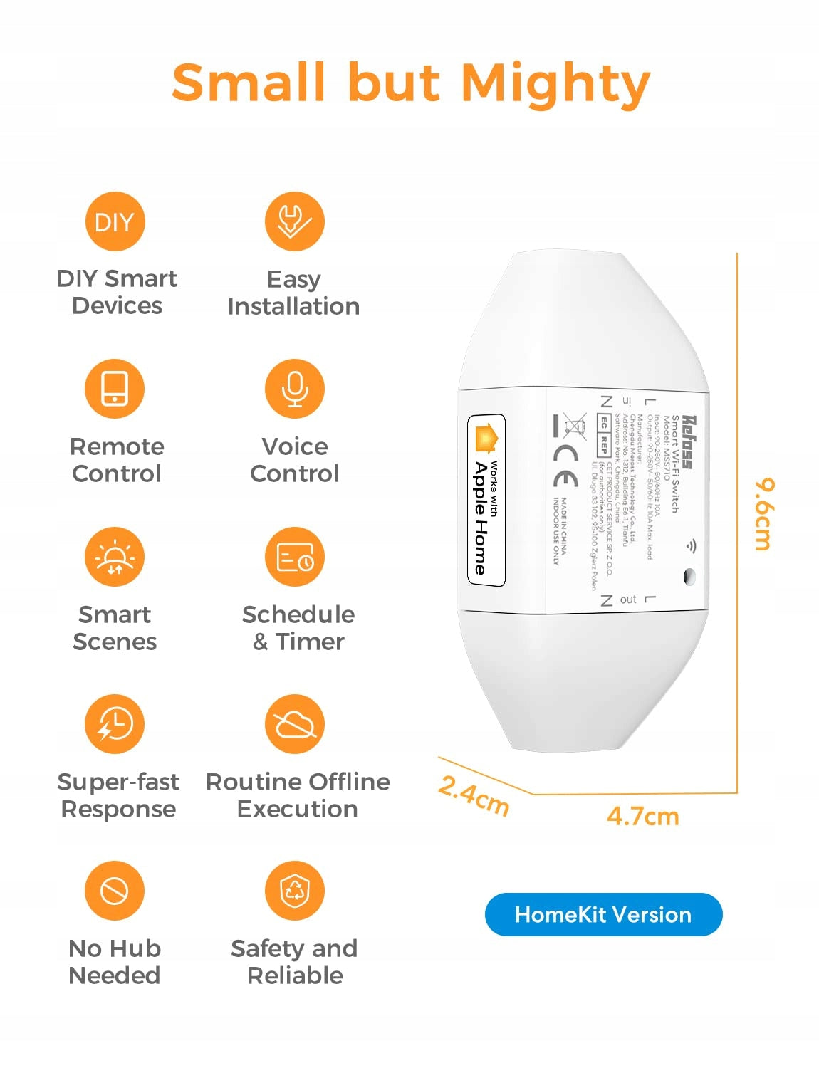 Refoss Smart Wi-Fi Switch MSS710 2-Pack 6973696567420