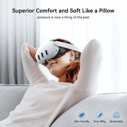 AMVR Q3FC1 Facial Interface for Meta Quest 3 with Depth Adjustment and Ventilation