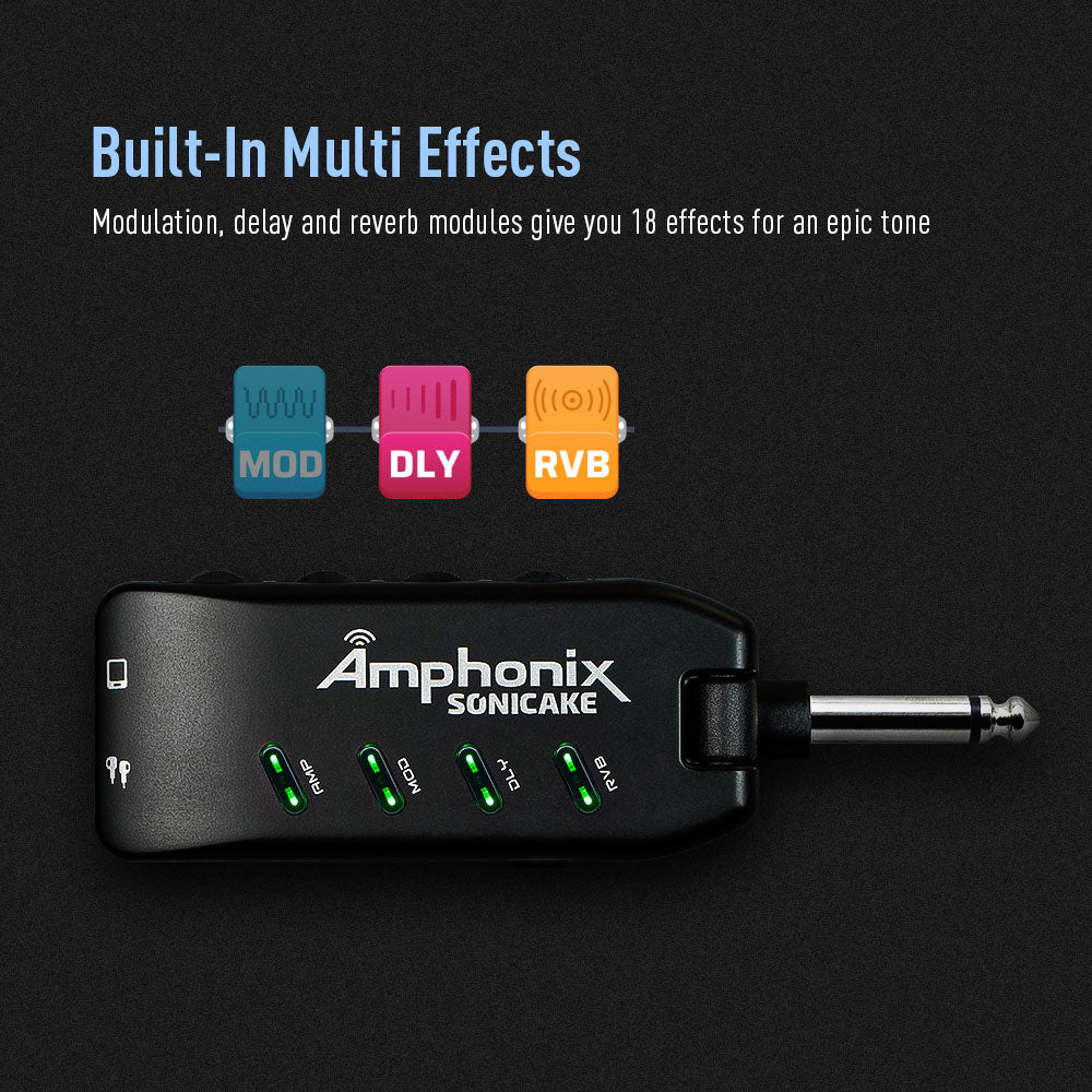 Sonicake Amphonix Bluetooth Headphone Guitar Amplifier