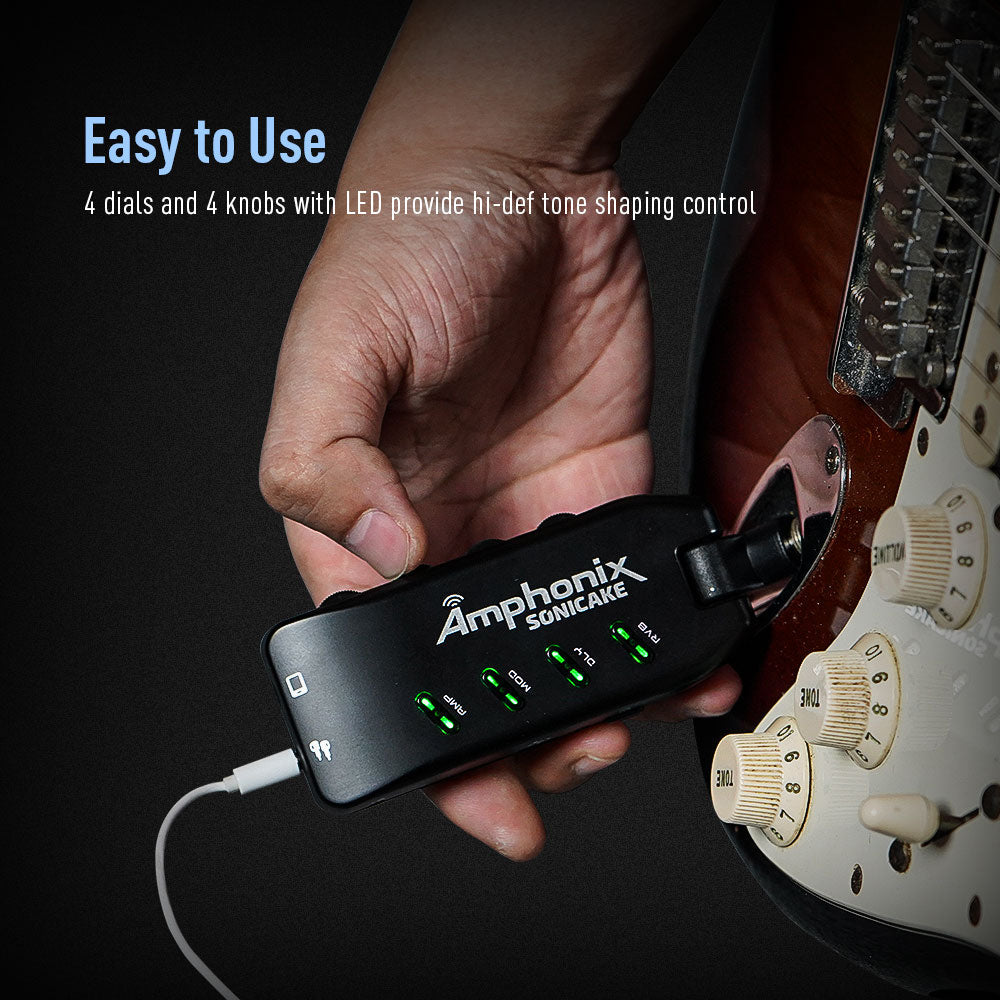 Sonicake Amphonix Bluetooth Headphone Guitar Amplifier