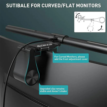 Quntis PRO+ Monitor Light Bar: Remote Control, Glare-Free, Eye Comfort - Gomix Brands Outlet