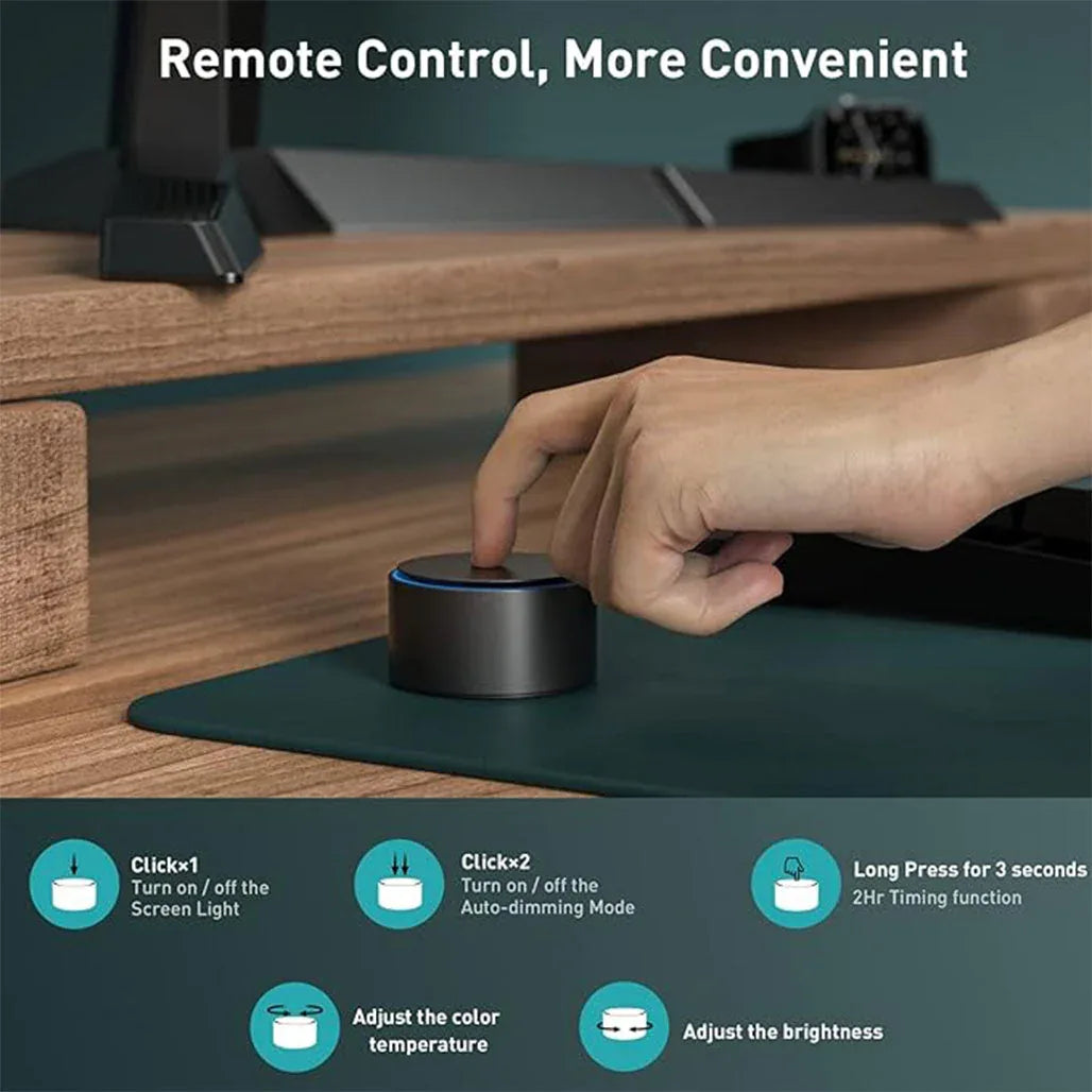 Quntis PRO+ Monitor Light Bar: Remote Control, Glare-Free, Eye Comfort - Gomix Brands Outlet