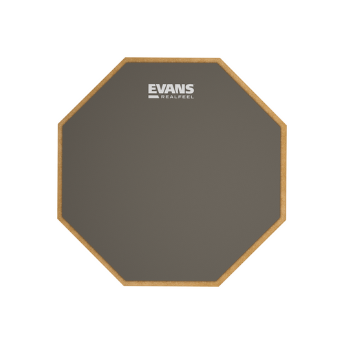 Evans RF12G RealFeel 12-inch Speed Practice Pad for Drumming Skill Development