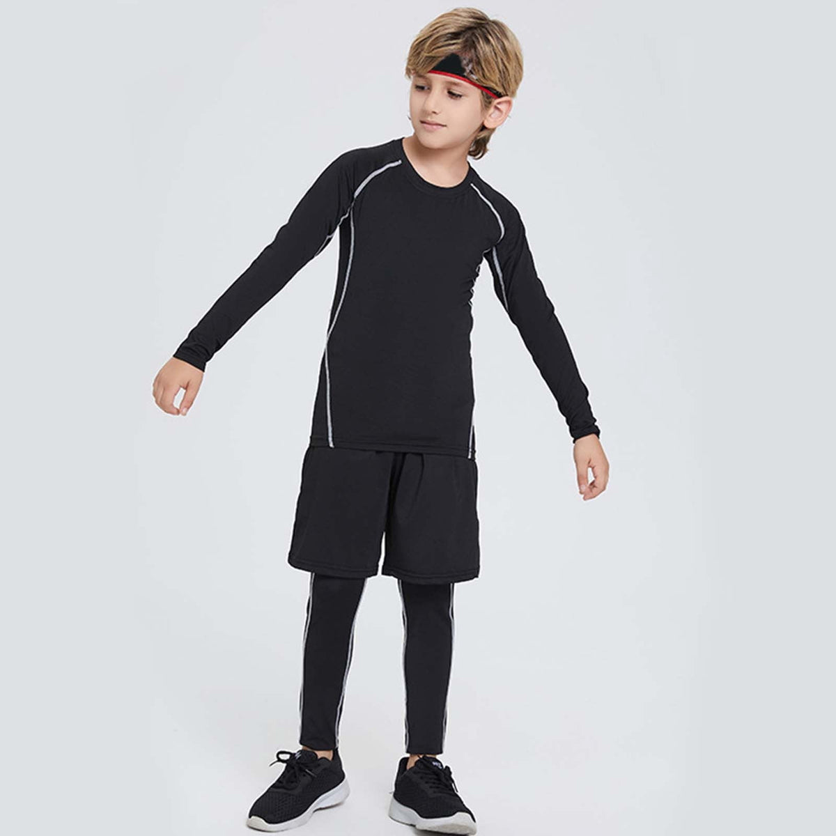 Boys' Long Sleeve Compression Training Shirt