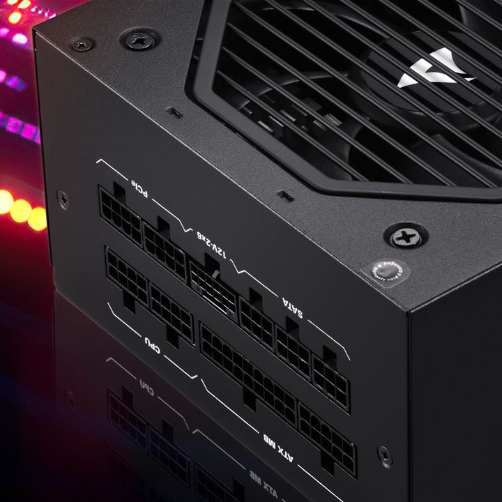 Sharkoon Rebel P20 ATX 3.1 Fully Modular PC Power Supply Unit Zero RPM Fan