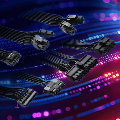 Sharkoon Rebel P20 ATX 3.1 Fully Modular PC Power Supply Unit Zero RPM Fan