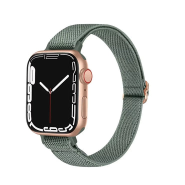 Slim Stretchy Nylon Solo Loop Apple Watch Band – Adjustable