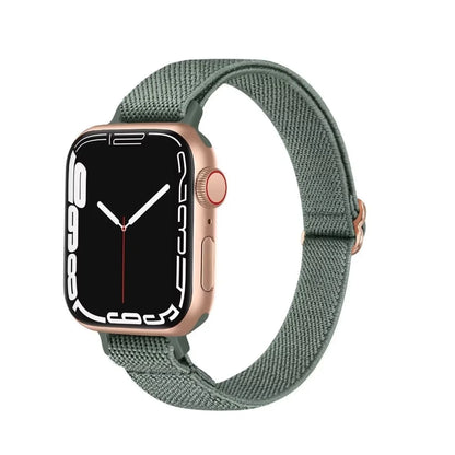 Slim Stretchy Nylon Solo Loop Apple Watch Band – Adjustable