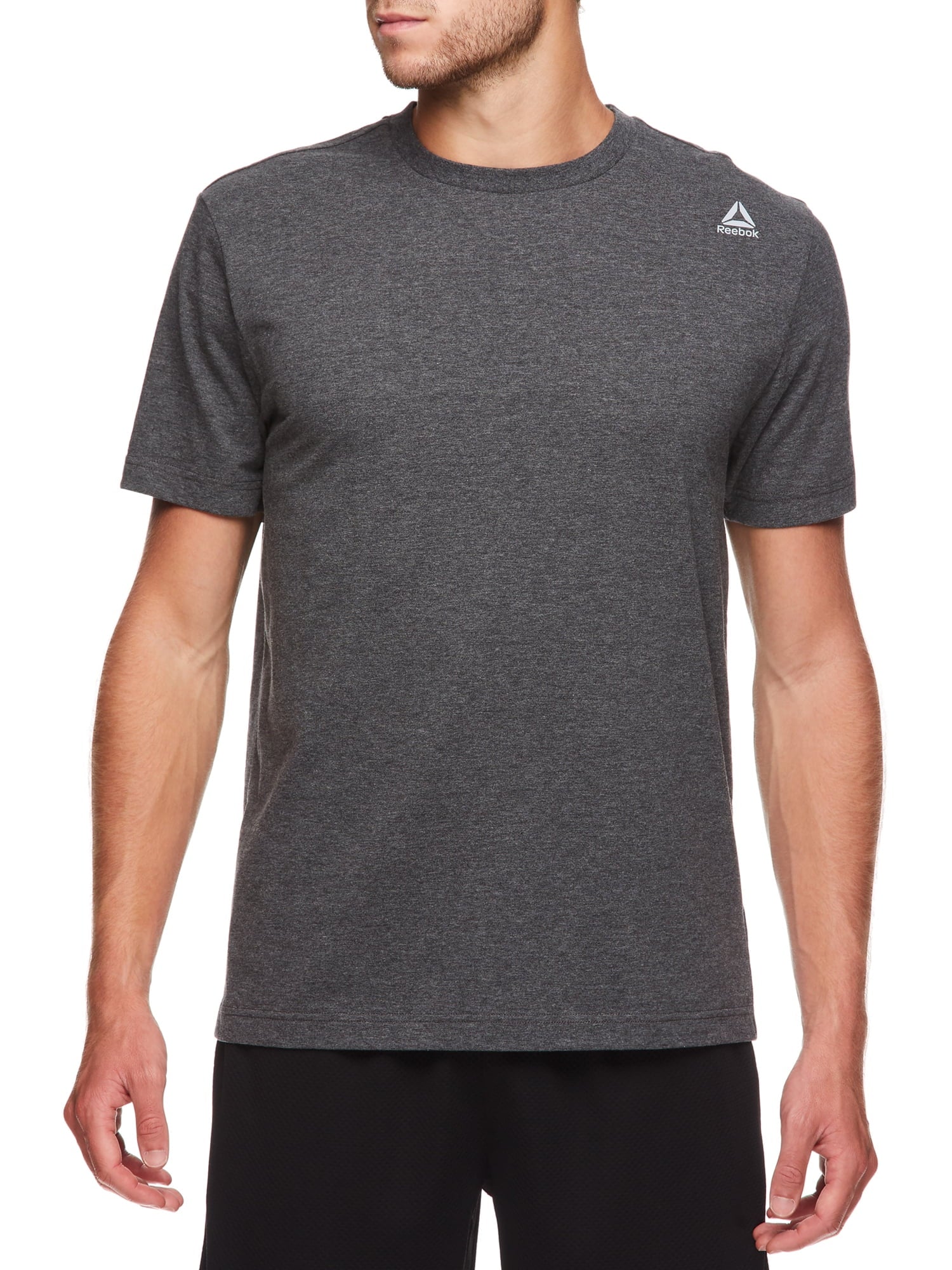 Reebok Jolt Short Sleeve T-Shirt Quick-Dry Charcoal Heather