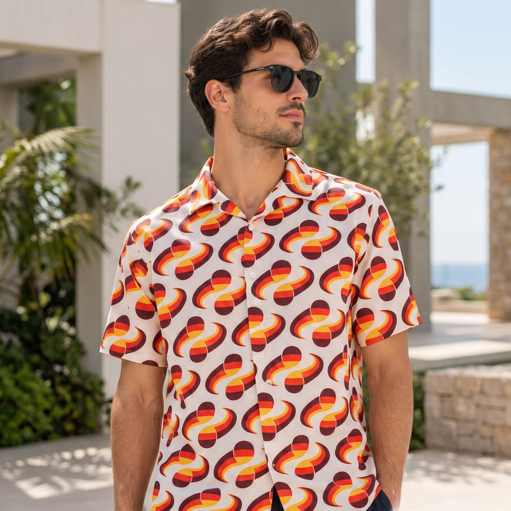 EURO2024 Men's  Button-Down Shirt