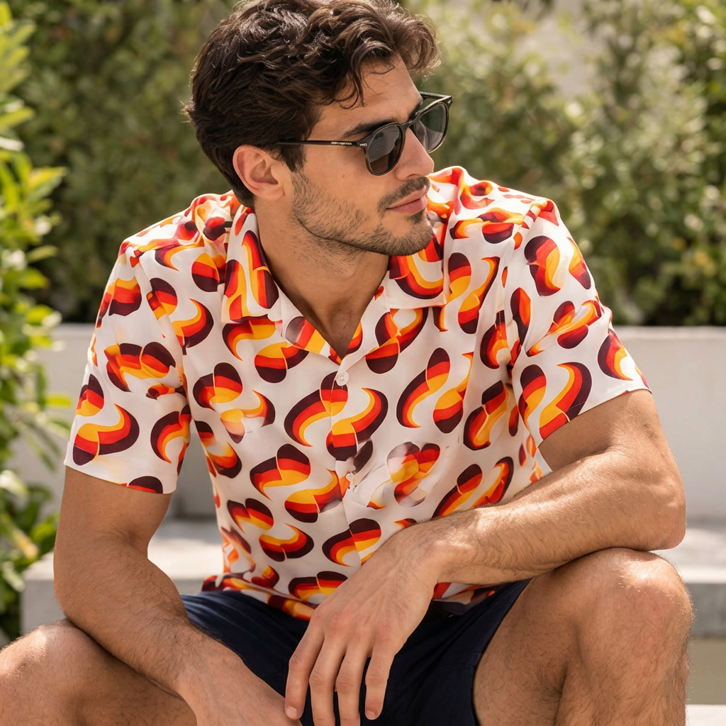 EURO2024 Men's  Button-Down Shirt