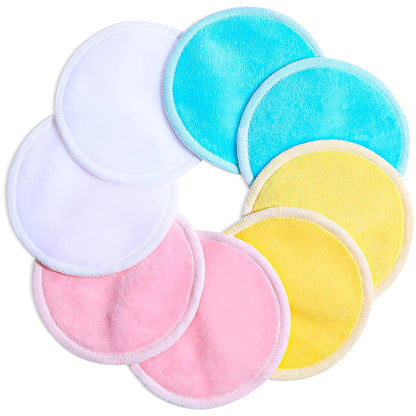 Rewera 40-Piece Reusable Bamboo Makeup Remover Pads, Washable Facial Cleansing Rounds