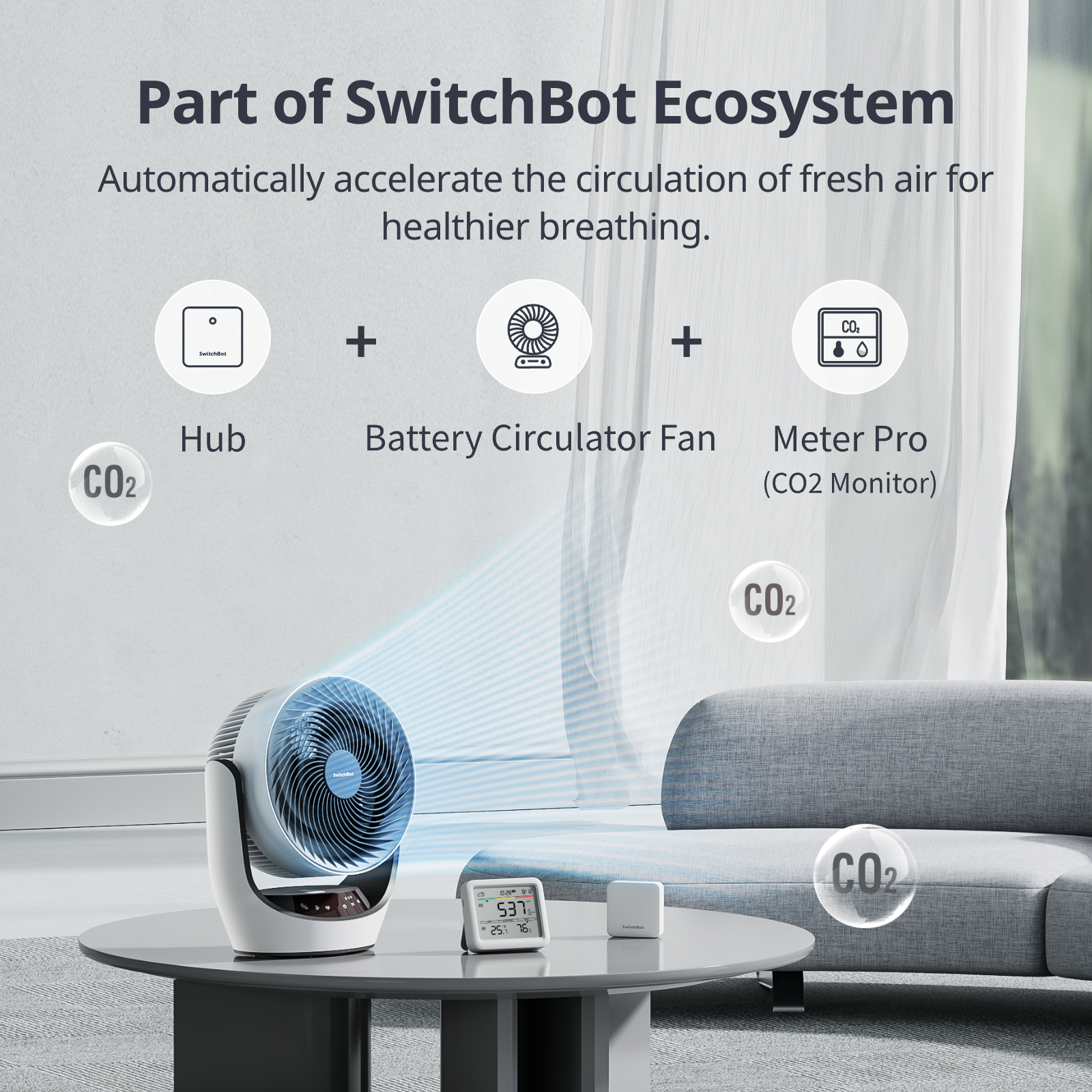SwitchBot Meter Pro 5-in-1 CO2 Air Quality Monitor