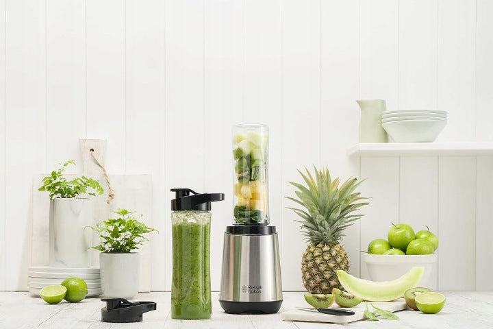 Russell Hobbs Mix Go Steel 300W Blender, 2 Tritan Jars