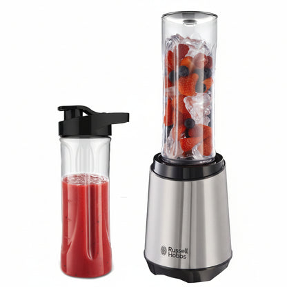 Russell Hobbs Mix Go Steel 300W Blender, 2 Tritan Jars