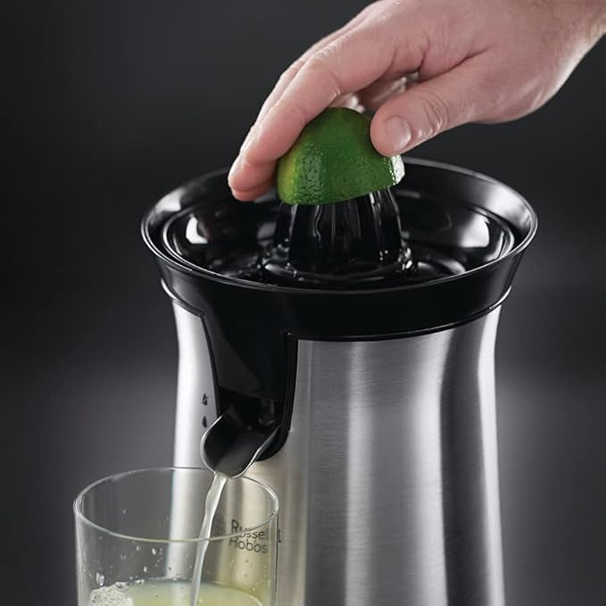 Russell Hobbs Compact 60W Electric Citrus Juicer with Dual Cones