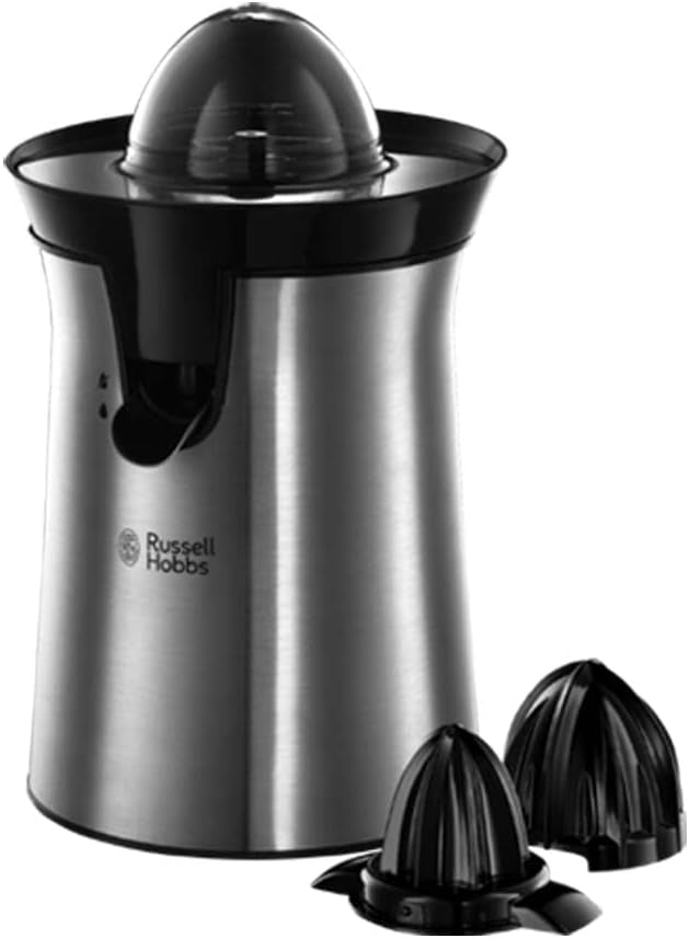 Russell Hobbs Compact 60W Electric Citrus Juicer with Dual Cones